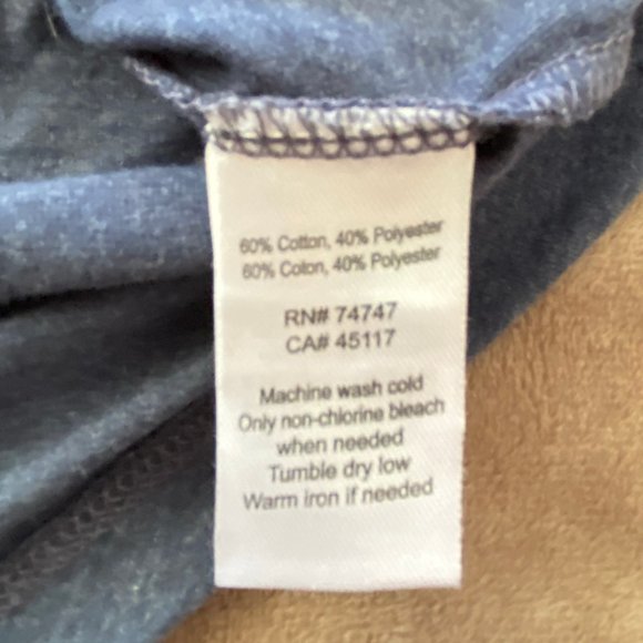 Blue Long Sleeve V-Neck - Picture 2 of 5